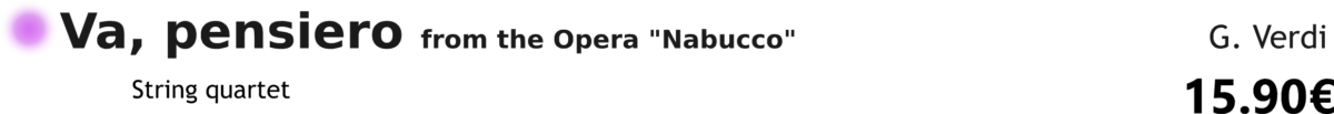 Va pensiero from Nabucco